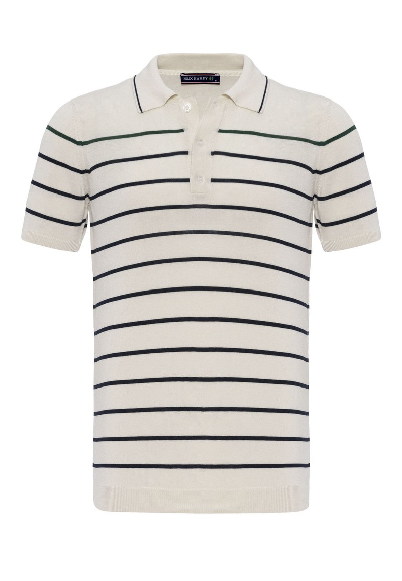 Felix Hardy - KNIT SHORT SLEEVE POLO - Poloshirt - off white, Vergroten