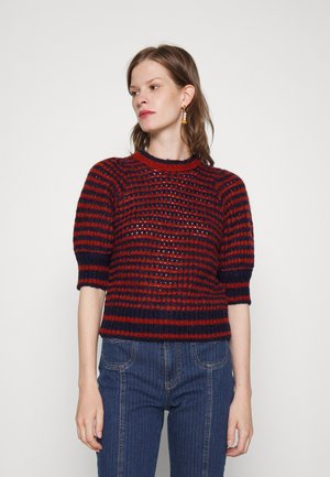 T-shirt imprimé - brown/blue