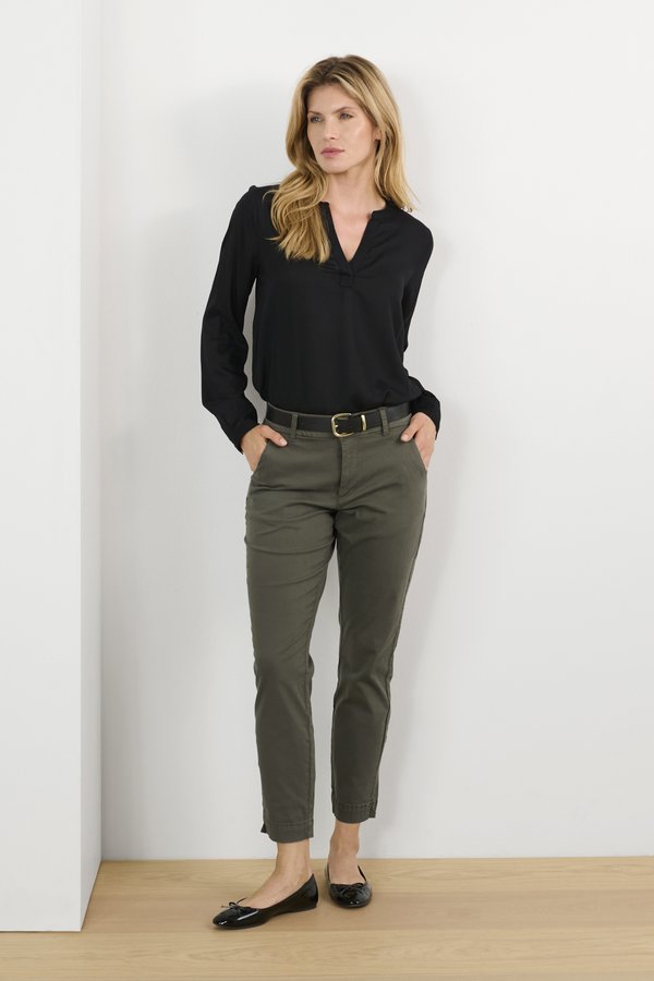 METTE - Trousers - grape leaf2