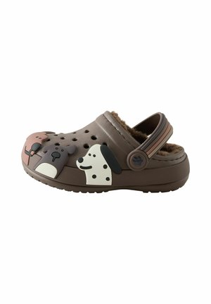 Next, REGULAR FIT - WARM LINED SLIPPER CLOGS - Hausschuh - brown dog