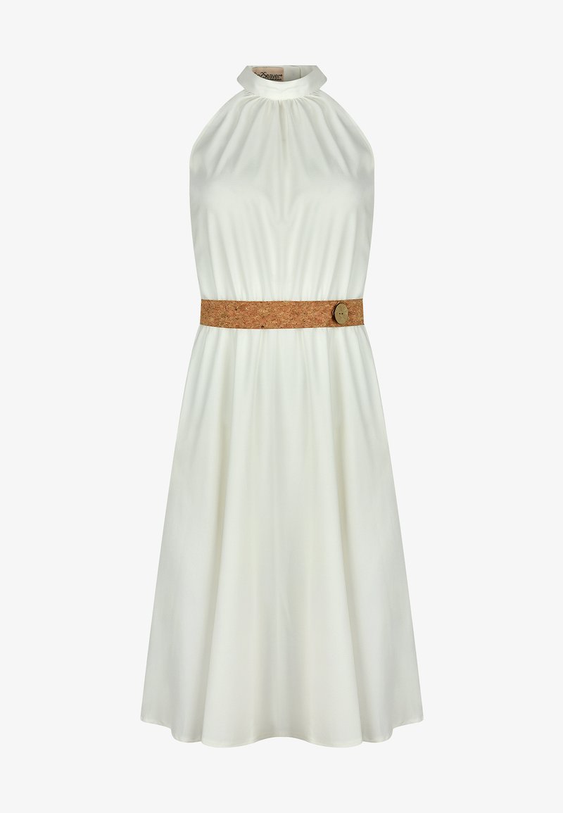 Sinweaver Mit Gurtel Cocktailkleid Festliches Kleid Weiss Zalando De