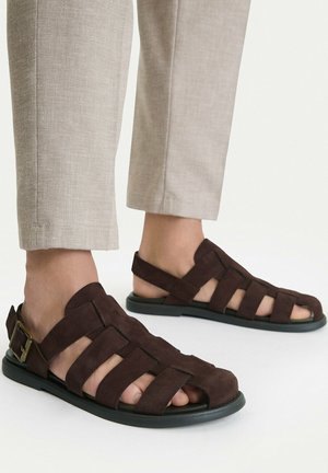 Gino Rossi, GINO ROSSI MEN'S SANDALS BROWN - Trekkingsandale - brown