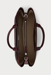 Lauren Ralph Lauren CROSSHATCH LEATHER LARGE HANNA SATCHEL - Rankinė - dark garnet