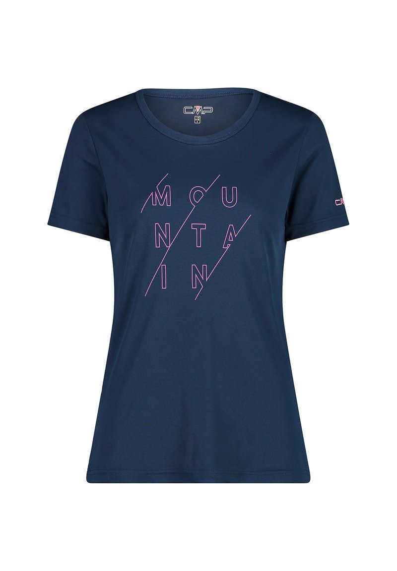 Damen Sportbekleidung | CMP T-Shirt print blue mel malva/blau - IT96164 Damen Sportbekleidung | CMP T-Shirt print blue mel malva/blau - IT96164