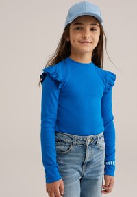 WE Fashion Ilgarankovis viršutinės dalies drabužis - blue