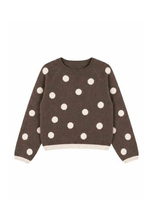 Vero Moda Curve, KNITTED PULLOVER VMCLIV KNITTED TOP - Pullover - chocolate torte
