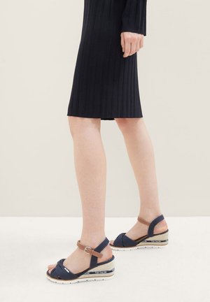 Wedge sandals - blau