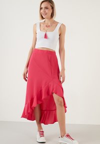 LELA REGULAR FIT - Trapecinis sijonas - fuchsia