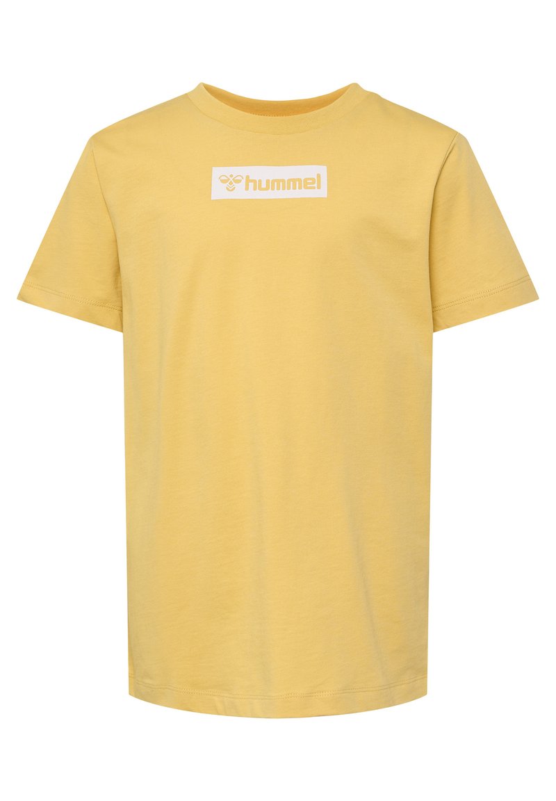 Hummel T-shirt print geel