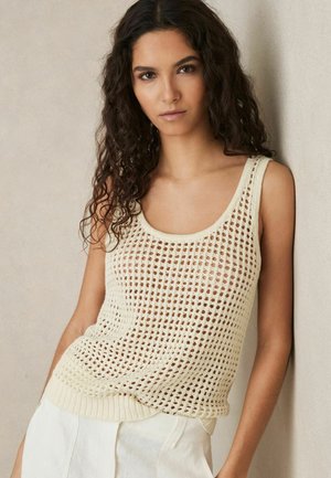 REGULAR FIT - CLAUDIA OPEN - Top - ivory