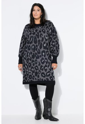 Gebreide jurk - anthracite