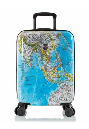 Wheeled suitcase - world map