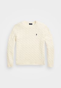 CABLE KNIT WOOL CASHMERE JUMPER - Pullover - andover cream