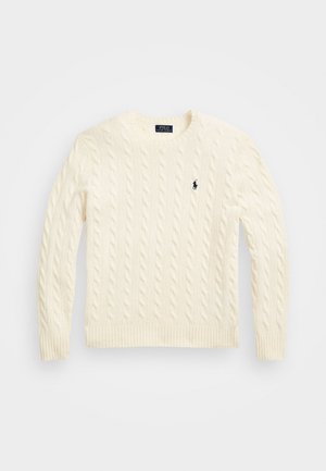 Polo Ralph Lauren CABLE KNIT WOOL CASHMERE JUMPER - Striktrøje - andover cream