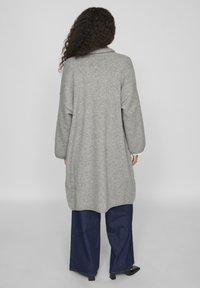 VILA VIBLAZA LONG CARDIGAN - Casaco de malha - light grey