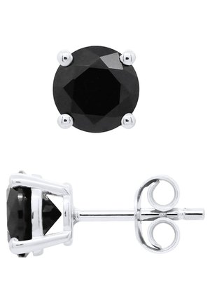 BLACK IS BACK 6 EARRINGS 6 MM FINE SILVER 925/1000 - Earrings - noir