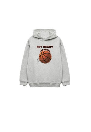 PRINTED - Hoodie - grey