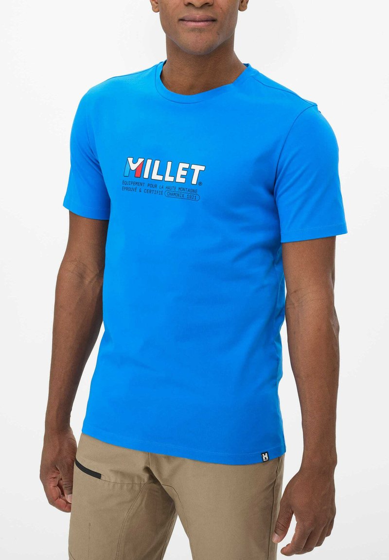 Millet Print T-shirt - bleu