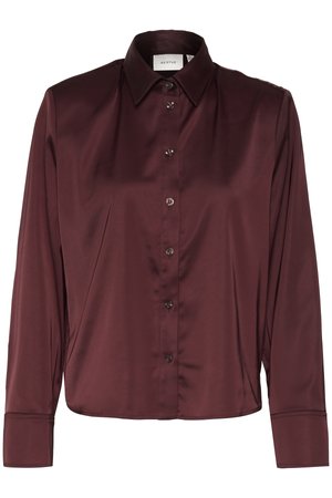 Gestuz YACMINE - Button-down blouse - blood red