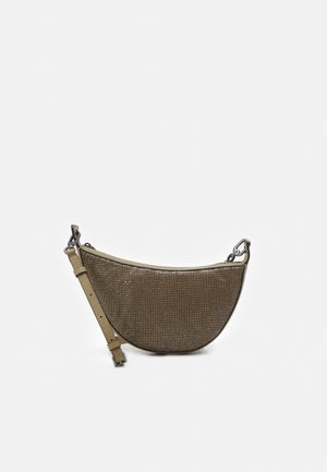 HANNAH CROSSBODY S KLEINE UMHÄNGETASCHE AUS MESH - Taška s příčným popruhem - oakmoss