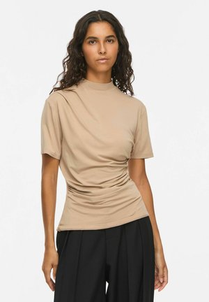 VILA, SHORT SLEEVED TOP VIPINNA HIGH NECK - T-shirt basique - nomad1