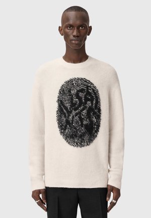 RIDGES CREW - Trui - ecru white black