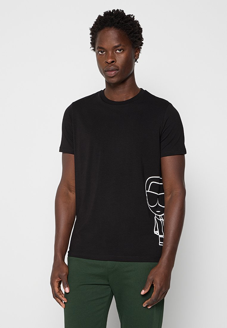 Karl Lagerfeld T-shirt basic zwart