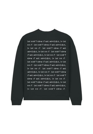 IMPOSSIBLE BACK PRINT UNISEX - Sweatshirt - black
