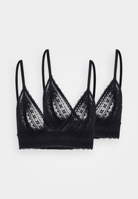 2 PACK - Triangle bra - black