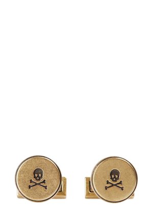 SKULL BUTTON - Gemelos - old gold-coloured