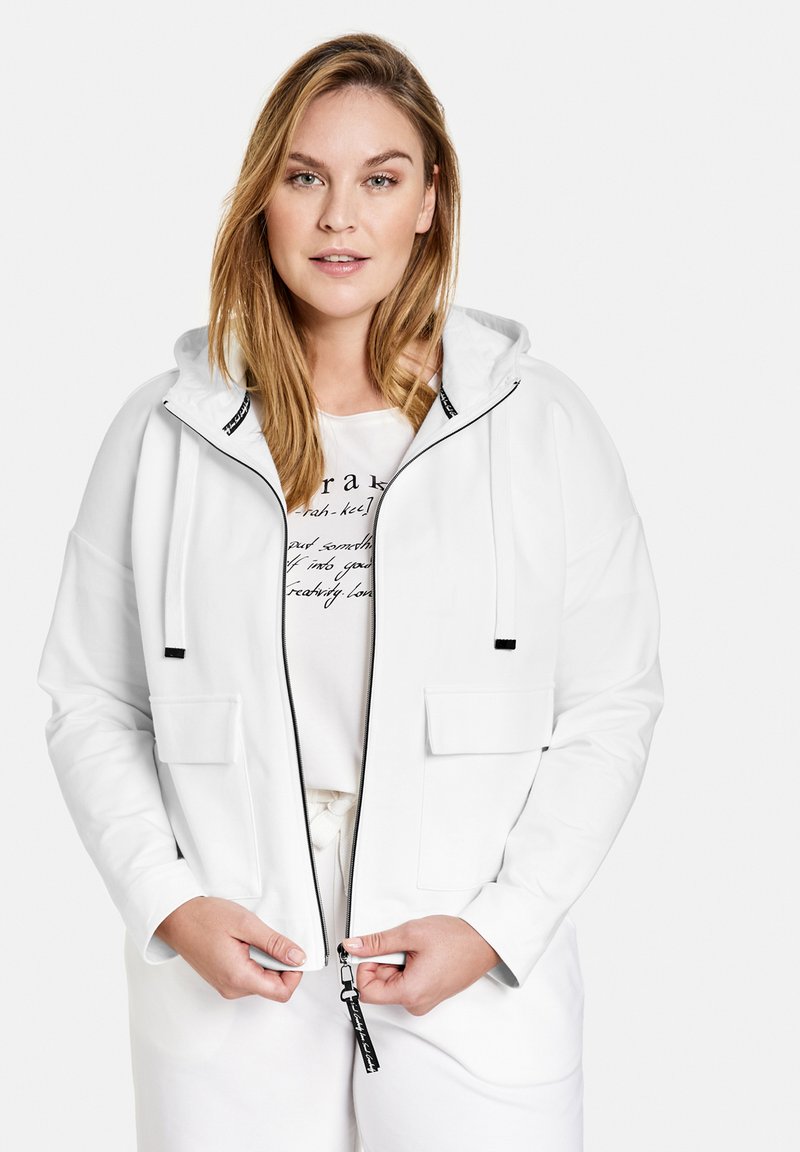 Damen Sweatshirts | Samoon Sweatjacke offwhite - RY23885 Damen Sweatshirts | Samoon Sweatjacke offwhite - RY23885