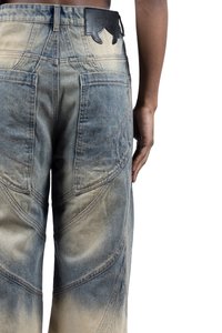 FAVELA Bootcut-farkut - wash blue