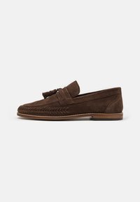 Zign - LEATHER - Loaferit/pistokkaat - brown Pienoiskuva 1