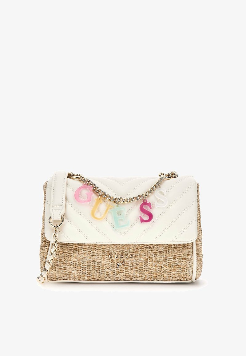 Guess FLAP - Sac bandoulière - creme
