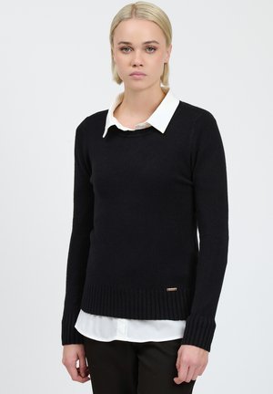 CREW-NECK - Trui - black