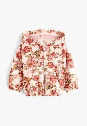 SOFT TOUCH - Sweater met rits - pink floral