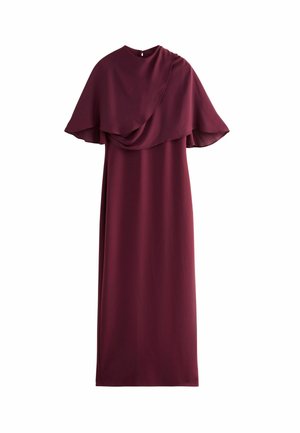 REGULAR FIT - CAPE - Vestito lungo - berry red