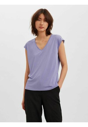 FILLI V NECK GA NOOS - T-shirt basic - purple impression