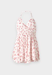 BARE CHANNELED DROP WAIST ROMPER - Kombinezon - white