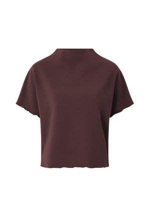 Ellos Collection, OBERTEIL MIT STEHKRAGEN. - Bluse - brown