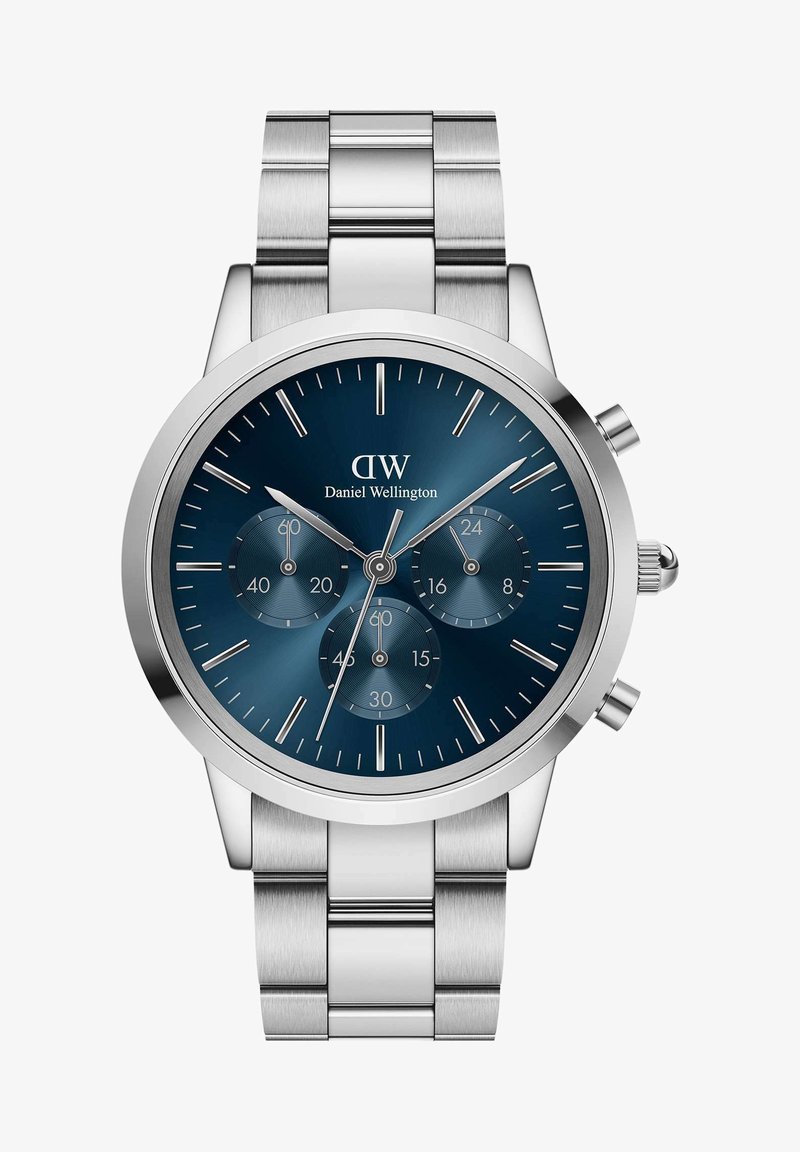 Daniel Wellington ICONIC LINK ARCTIC Chronograph watch silvercoloured Zalando.de