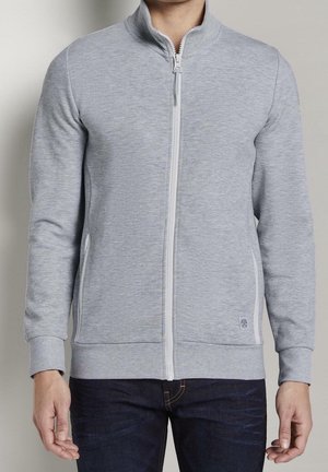 Sweater met rits - light grey