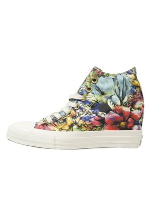 Enkellaarsjes met sleehak - multi-coloured