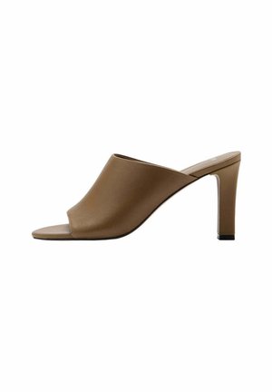 Mango, ADULT - Mules à talons - khaki