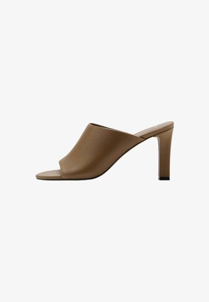 Mango, ADULT - Mules à talons - khaki