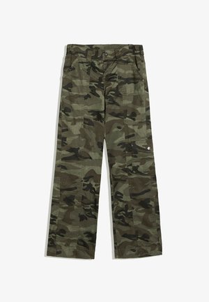 Bershka, STRAIGHT CARGO TROUSERS - TROUSERS - Pantalon cargo - khaki