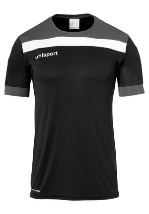 T-shirt imprimé - schwarz/anthra/weiß