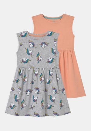 SMALL GIRLS 2 PACK - Žerzejové šaty - prairie sunset