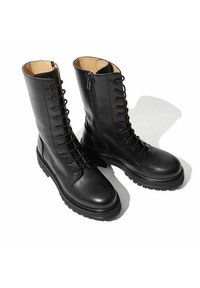 Scarosso CARA  - Stivali con i lacci - black  calf