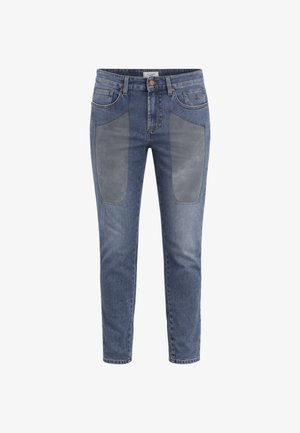 Jeckerson, JEANS CON TOPPA GRIGIA - Jeans Tapered Fit - blue denim